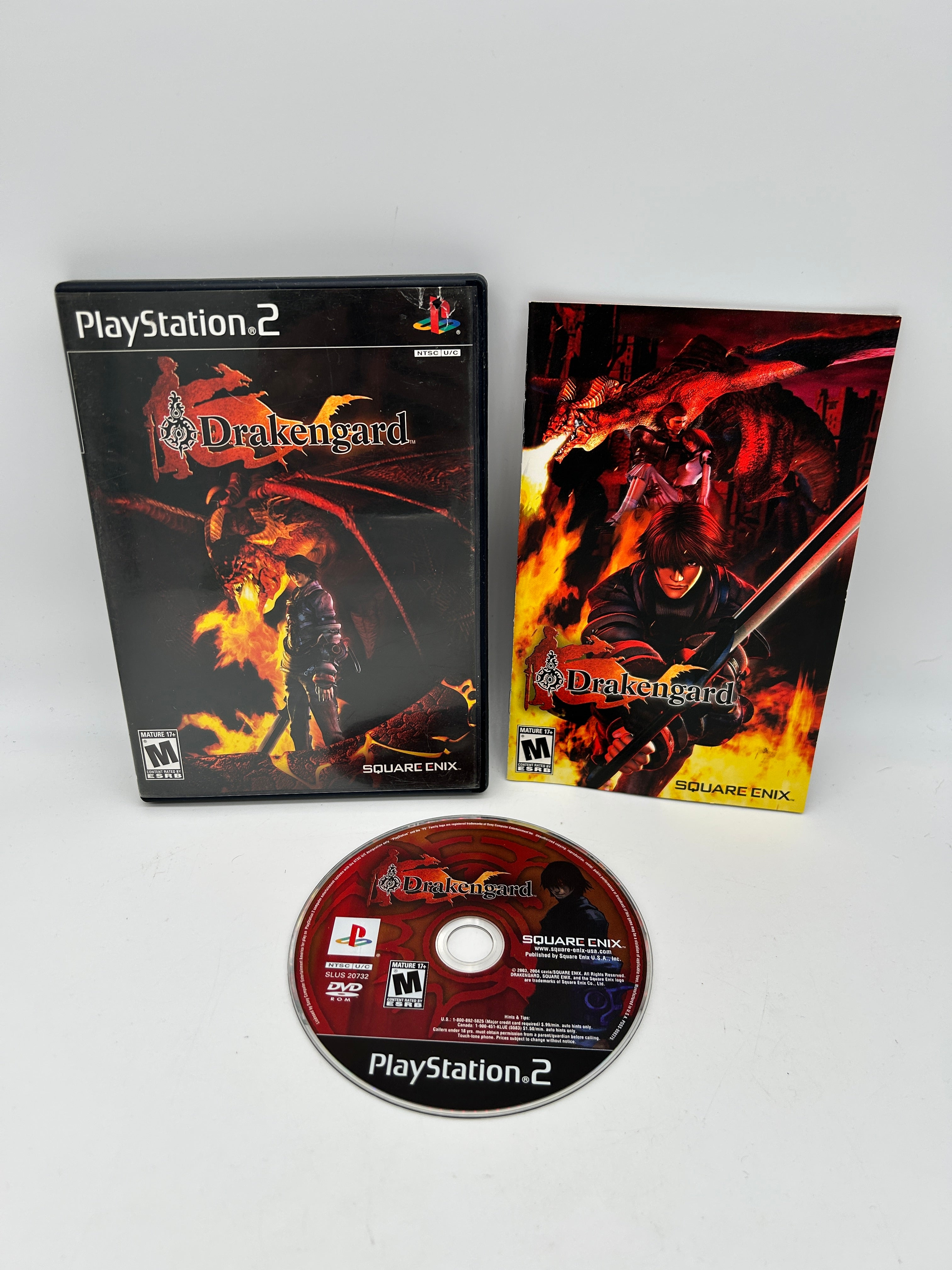 Jaquette De Jeu Drakengard Pour PS2 – Française, Top Case Uniquement (occasion)
