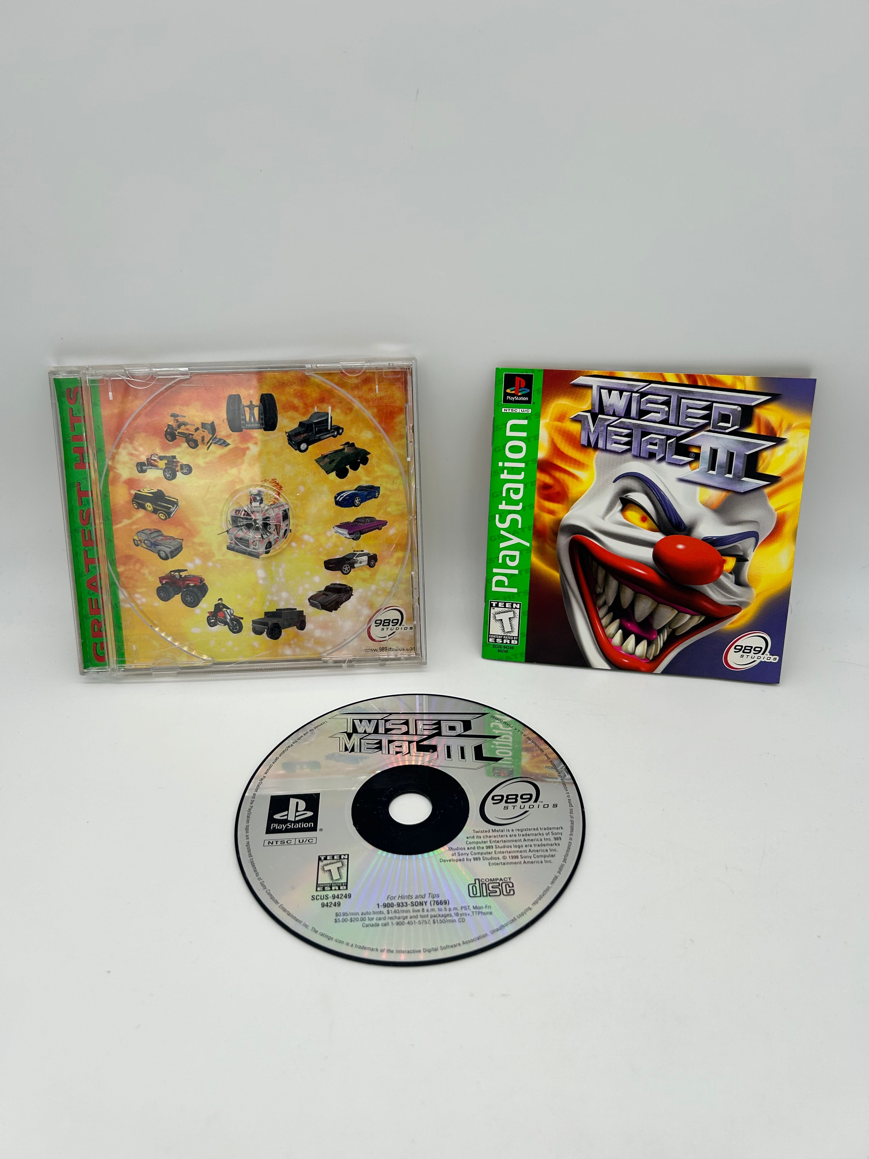 SONY PLAYSTATiON [PS1] | TWiSTED METAL III | GREATEST HiTS – PiXEL-RETRO.COM