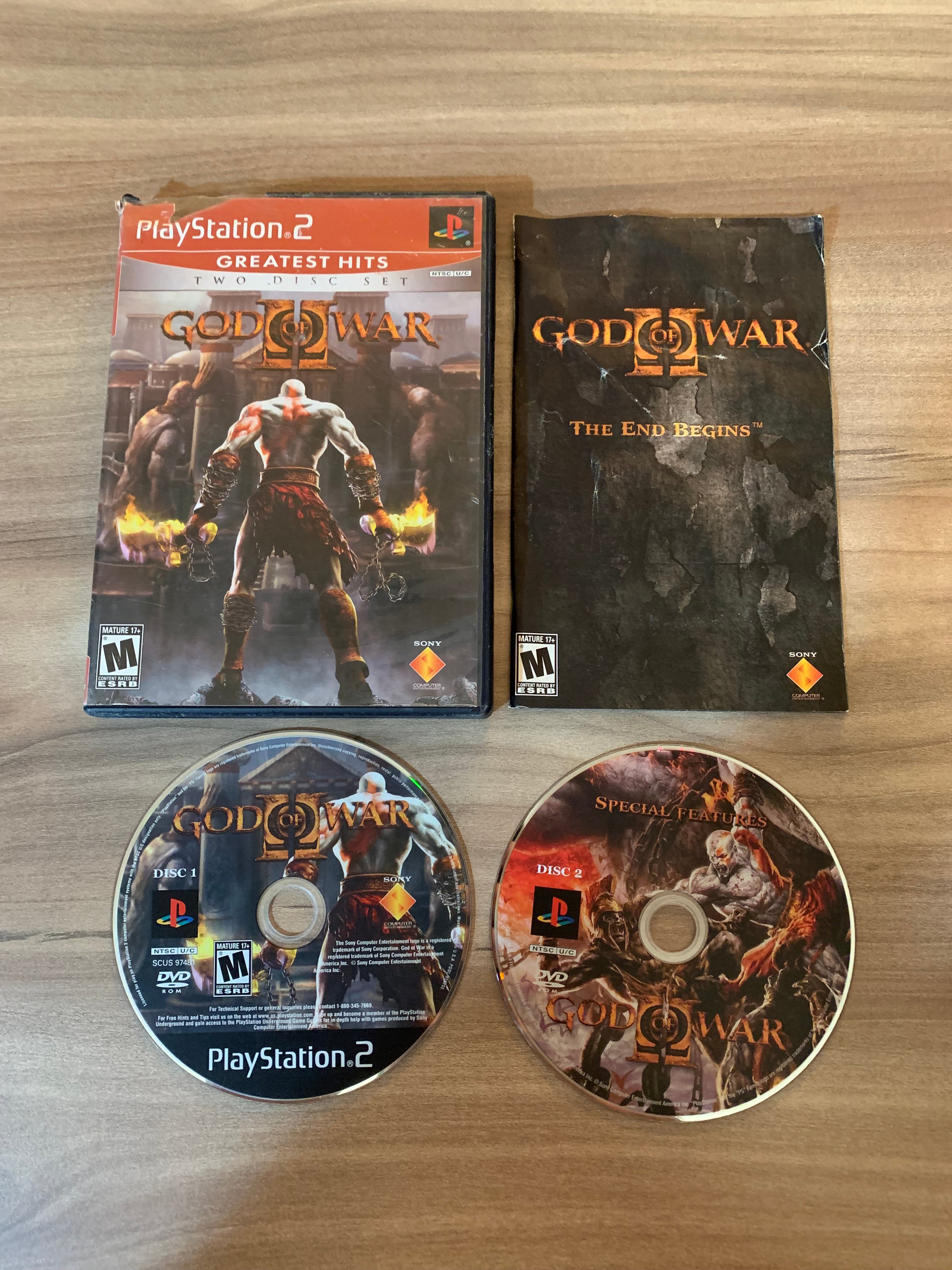 SONY PLAYSTATiON 2 [PS2] | GOD OF WAR II | GREATEST HiTS – PiXEL-RETRO.COM