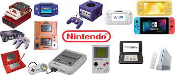 Collection console de jeux video du fabricant Nintendo 