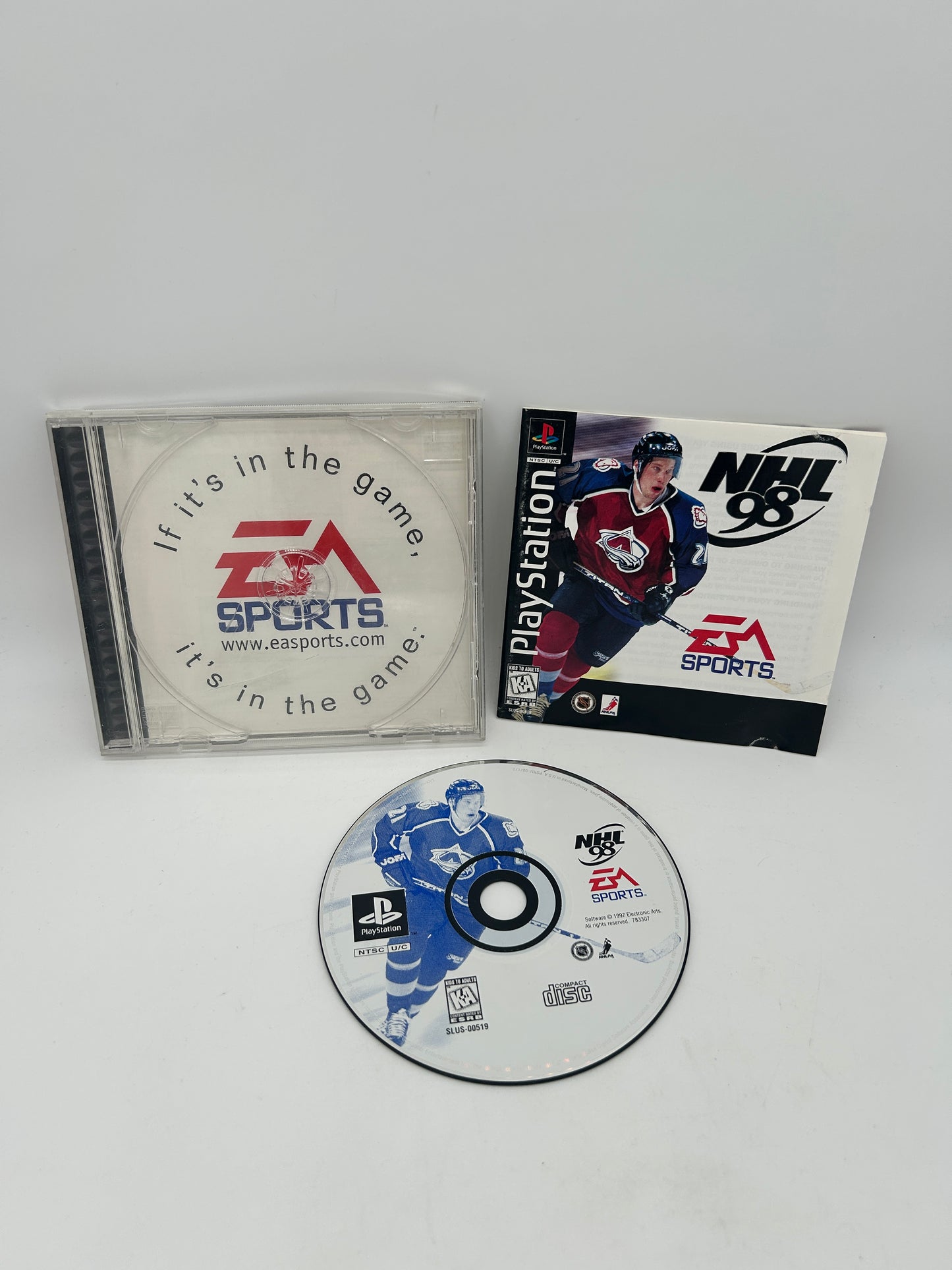 PiXEL-RETRO.COM : SONY PLAYSTATION (PS1) COMPLETE CIB BOX MANUAL GAME NTSC NHL 98