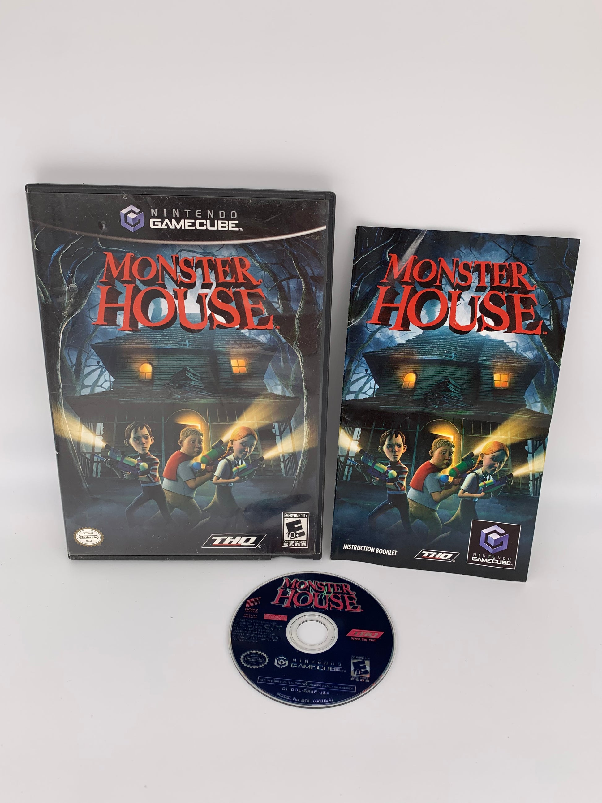 PiXEL-RETRO.COM : NINTENDO GAMECUBE COMPLETE CIB BOX MANUAL GAME NTSC MONSTER HOUSE