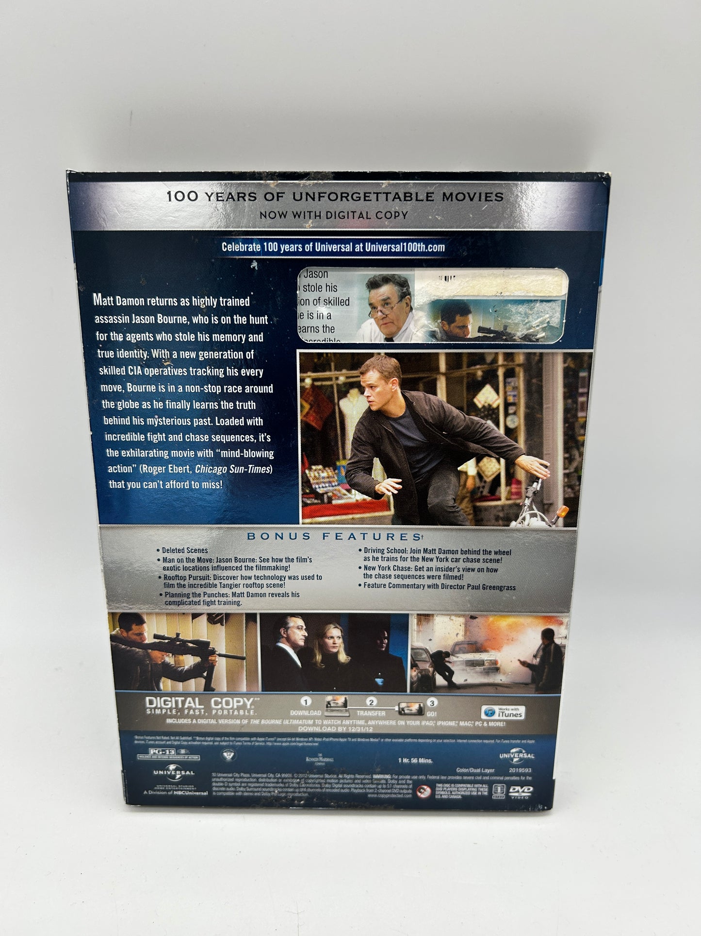 FiLM DVD | THE BOURNE ULTiMATUM | UNiVERSAL 100TH ANNiVERSARY