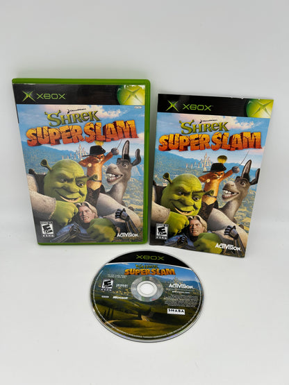 PiXEL-RETRO.COM : MICROSOFT XBOX COMPLET CIB BOX MANUAL GAME NTSC SHREK SUPERSLAM