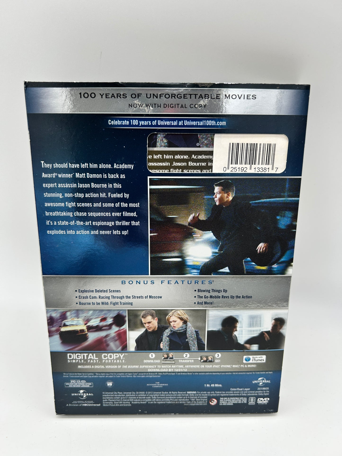 FiLM DVD | THE BOURNE SUPREMACY | UNiVERSAL 100TH ANNiVERSARY