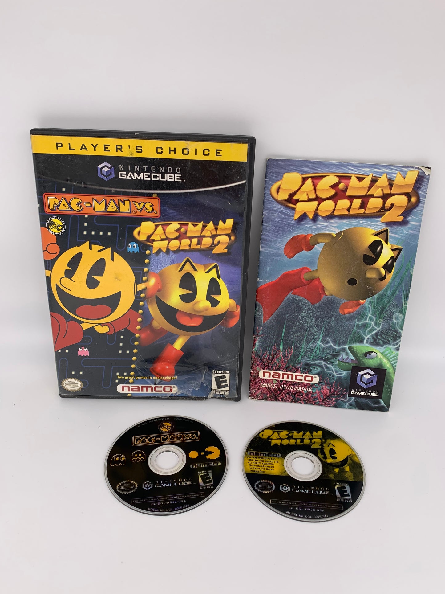 PiXEL-RETRO.COM : NINTENDO GAMECUBE COMPLETE CIB BOX MANUAL GAME NTSC PAC-MAN VS WORLD 2