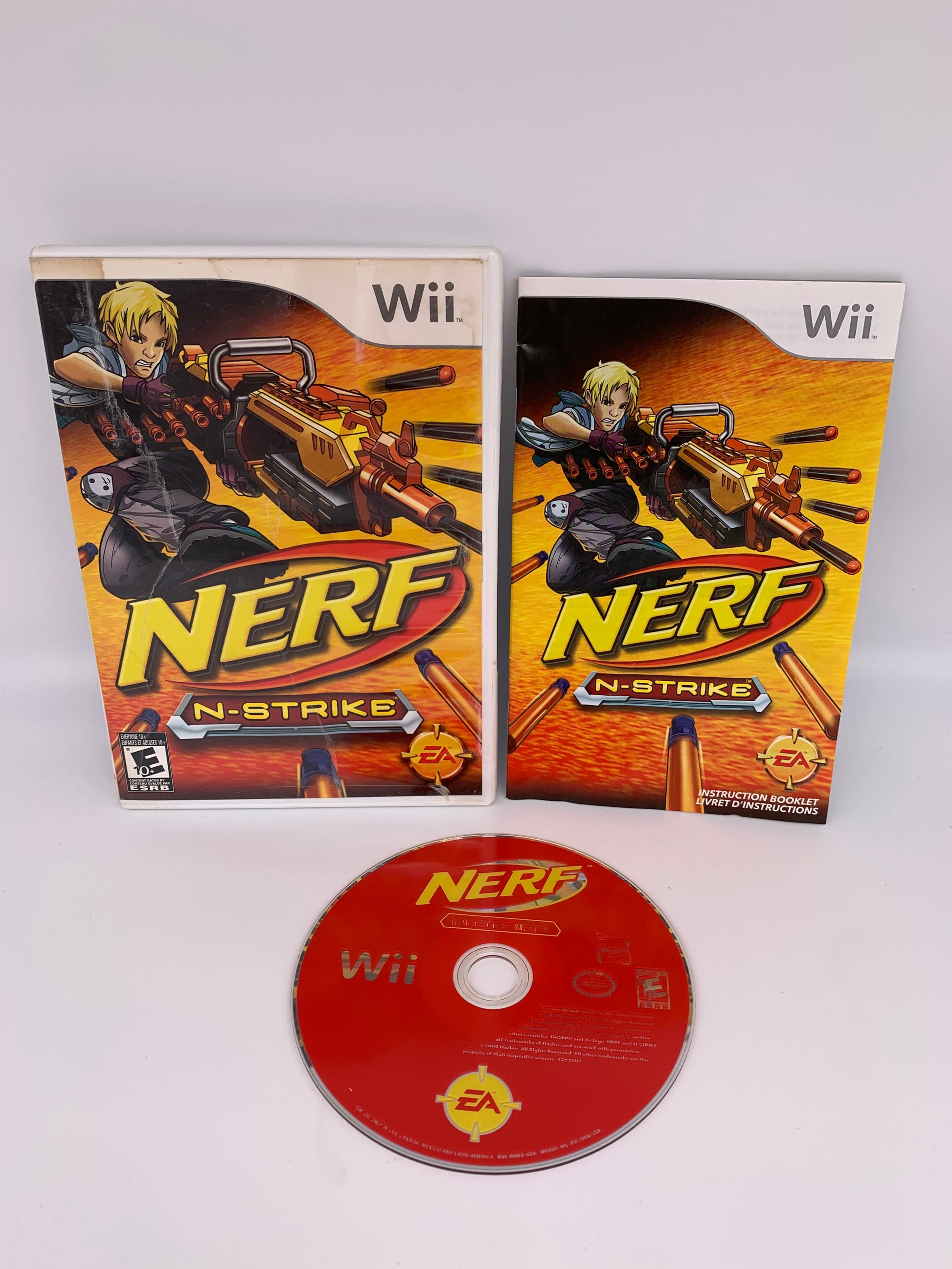 PiXEL-RETRO.COM : NINTENDO WII COMPLET CIB BOX MANUAL GAME NTSC NERF N-STRIKE