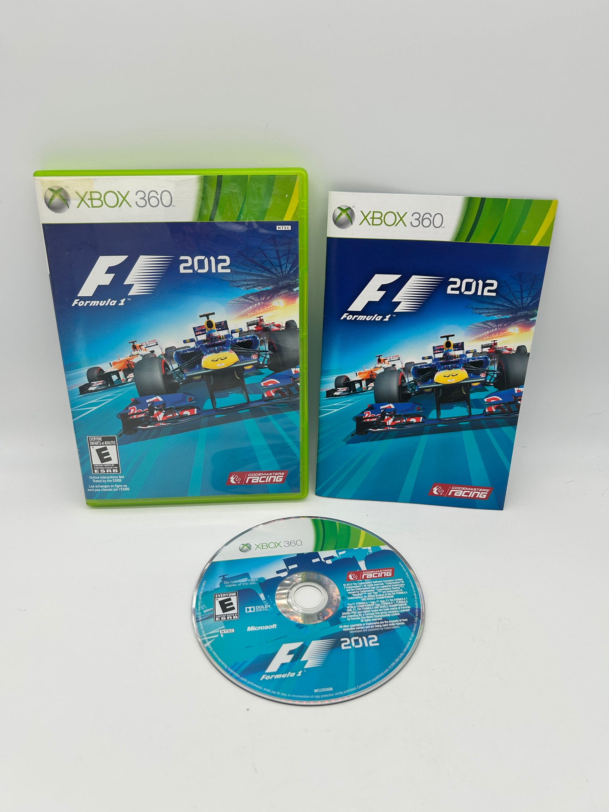 PiXEL-RETRO.COM : MICROSOFT XBOX 360 COMPLETE CIB BOX MANUAL GAME NTSC F1 2012 FORMULA 1