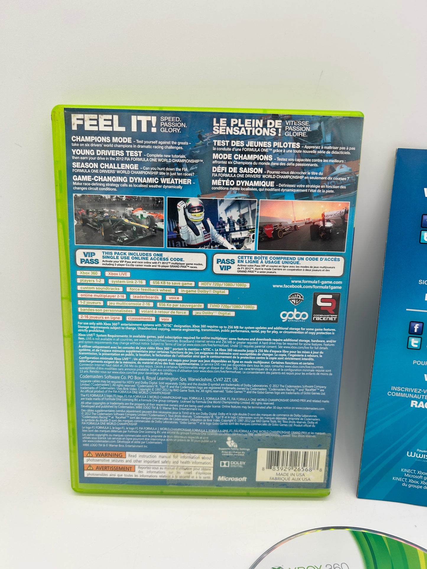 MiCROSOFT XBOX 360 | F1 2012 FORMULA 1