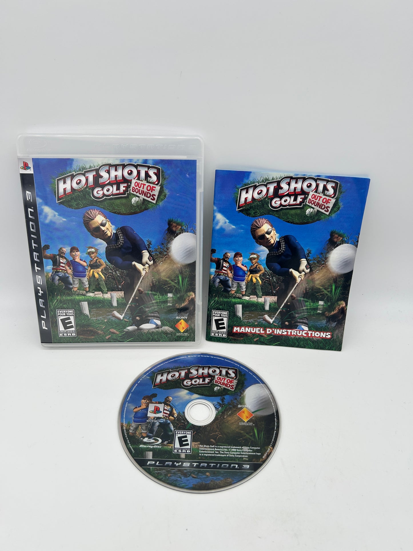 PiXEL-RETRO.COM : SONY PLAYSTATION 3 (PS3) COMPLET CIB BOX MANUAL GAME NTSC HOT SHOTS GOLF OUT OF BOUNDS