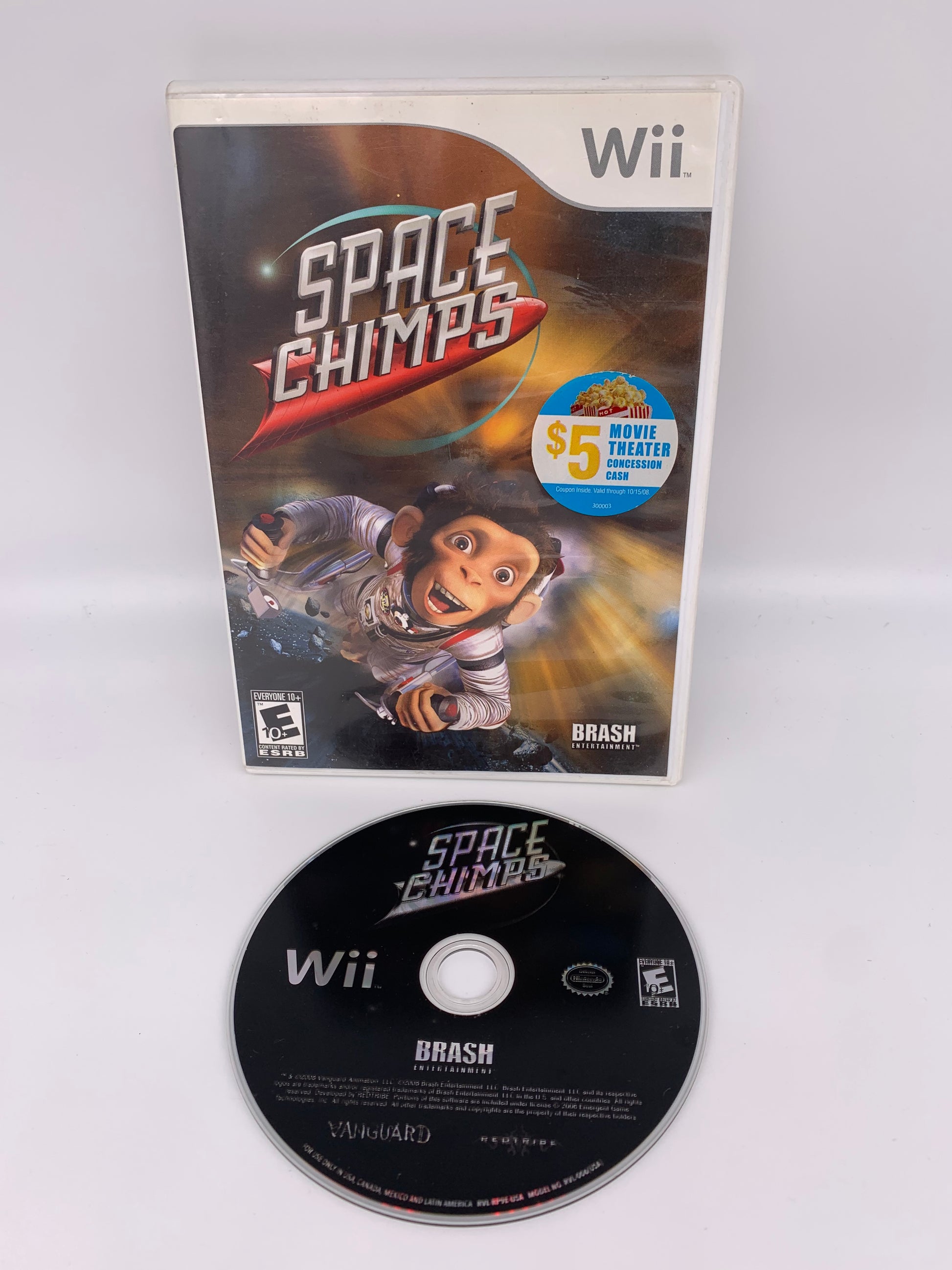 PiXEL-RETRO.COM : NINTENDO WII COMPLET CIB BOX MANUAL GAME NTSC SPACE CHIMPS