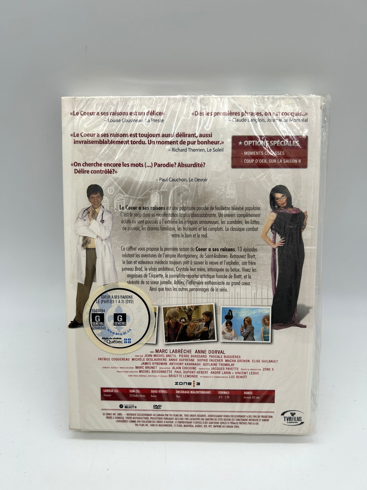 SERiE DVD | LE COEUR À SES RAiSONS SAiSON 1