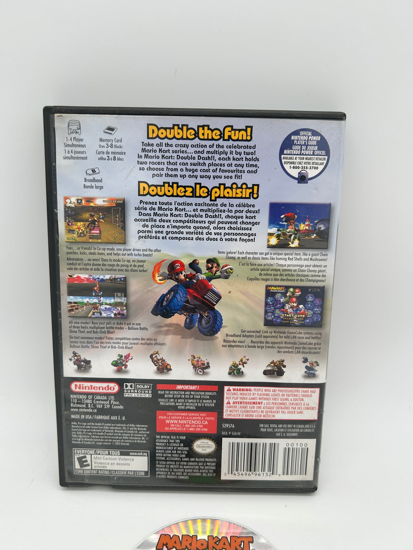 NiNTENDO GAMECUBE [NGC] | MARiO KART DOUBLE DASH