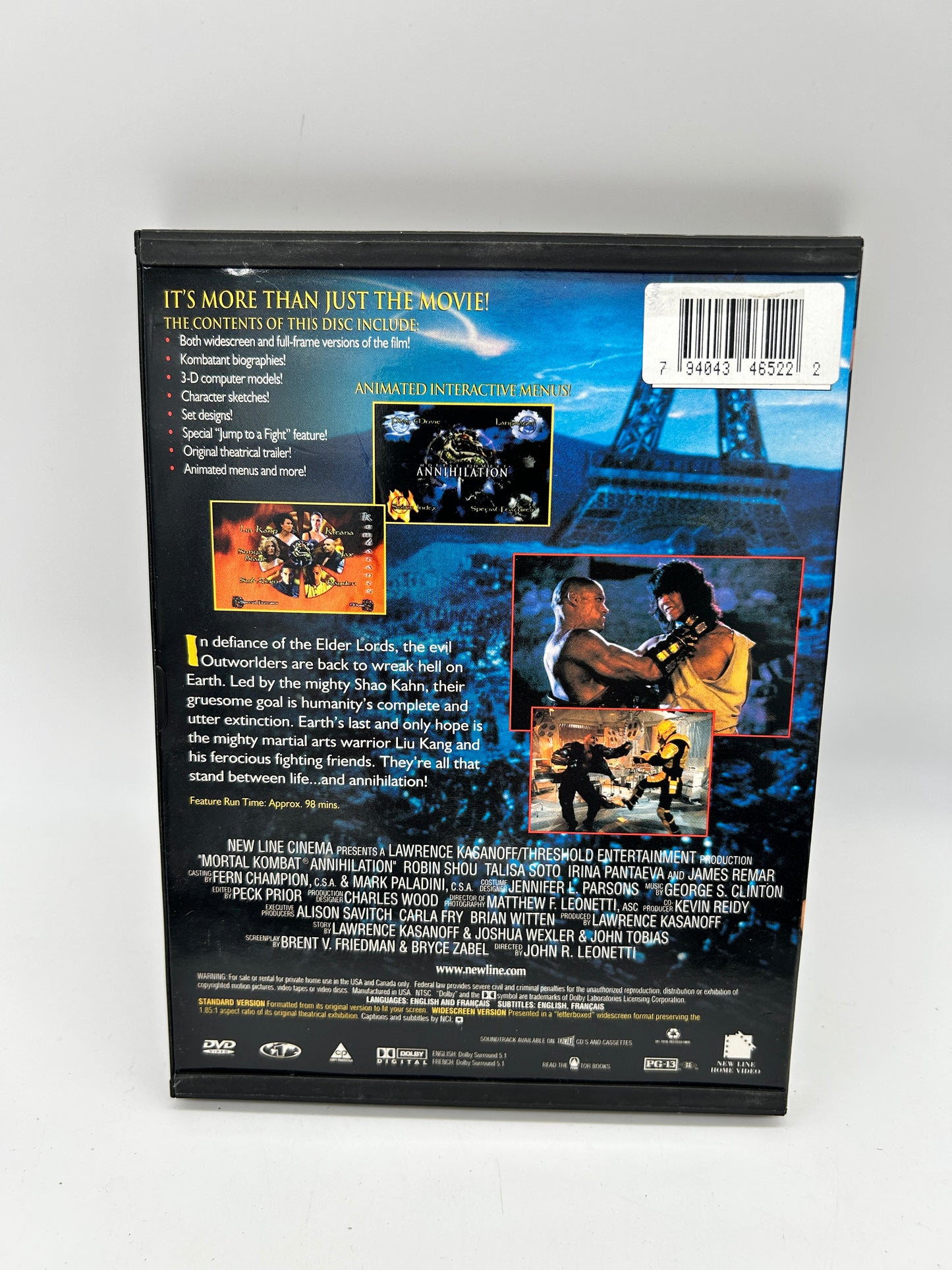 FiLM DVD | MORTAL KOMBAT ANEANTiSSEMENT [ANNiHiLATiON]