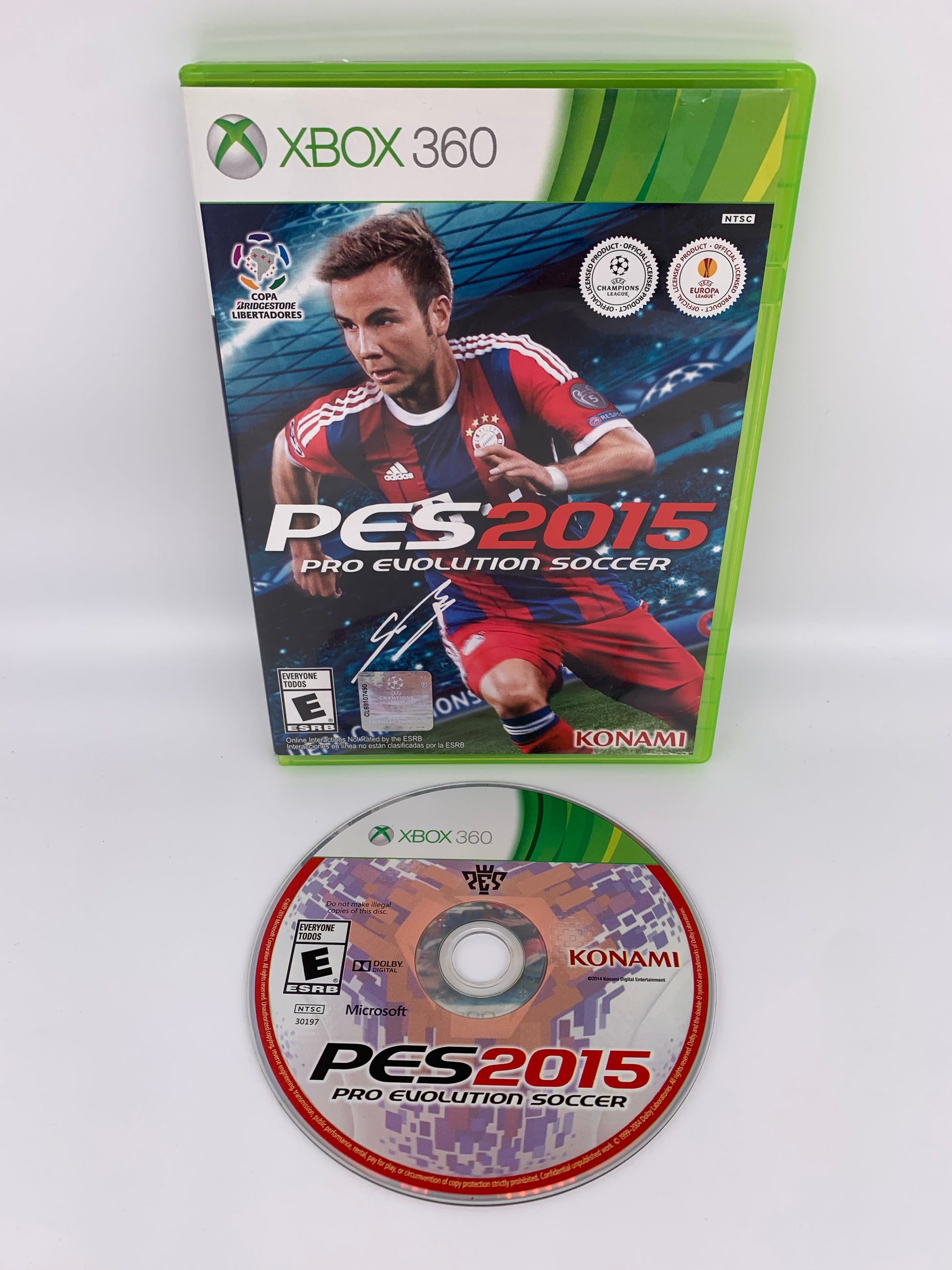 PiXEL-RETRO.COM : MICROSOFT XBOX 360 COMPLETE CIB BOX MANUAL GAME NTSC PES PRO EVOLUTION SOCCER 2015