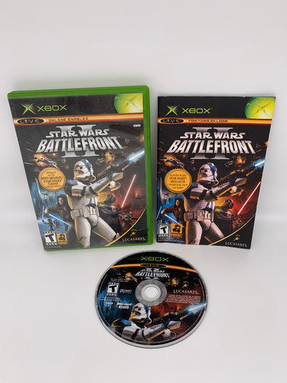 PiXEL-RETRO.COM : MICROSOFT XBOX COMPLETE CIB BOX MANUAL GAME NTSC STAR WARS BATTLEFRONT II