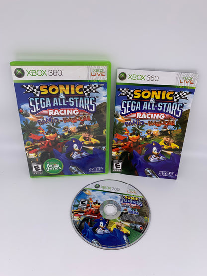 PiXEL-RETRO.COM : MICROSOFT XBOX 360 COMPLETE CIB BOX MANUAL GAME NTSC SONIC & SEGA ALL-STARS RACING WITH BANJO-KAZOOIE