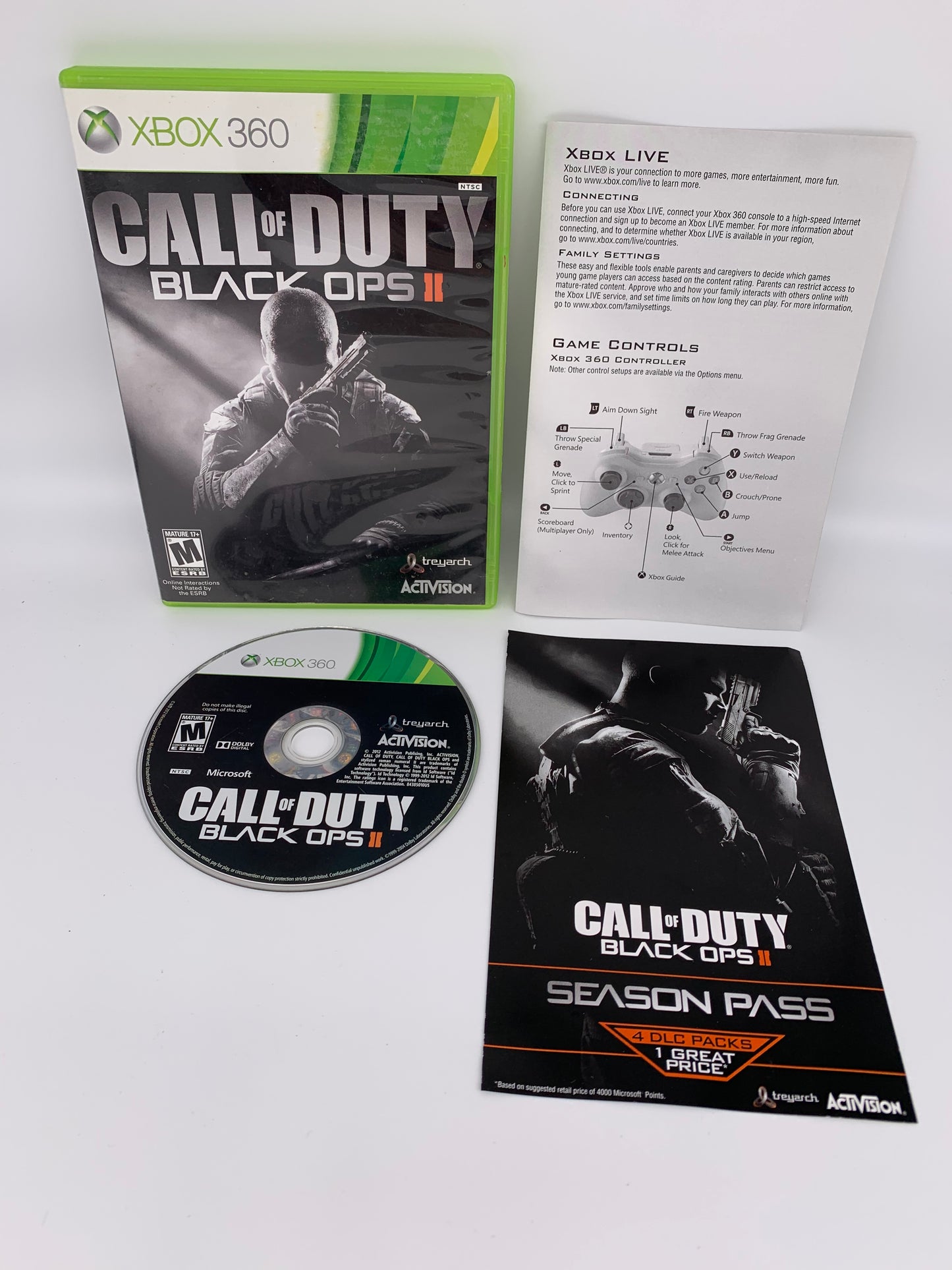 PiXEL-RETRO.COM : MICROSOFT XBOX 360 COMPLETE CIB BOX MANUAL GAME NTSC CALL OF DUTY BLACK OPS II