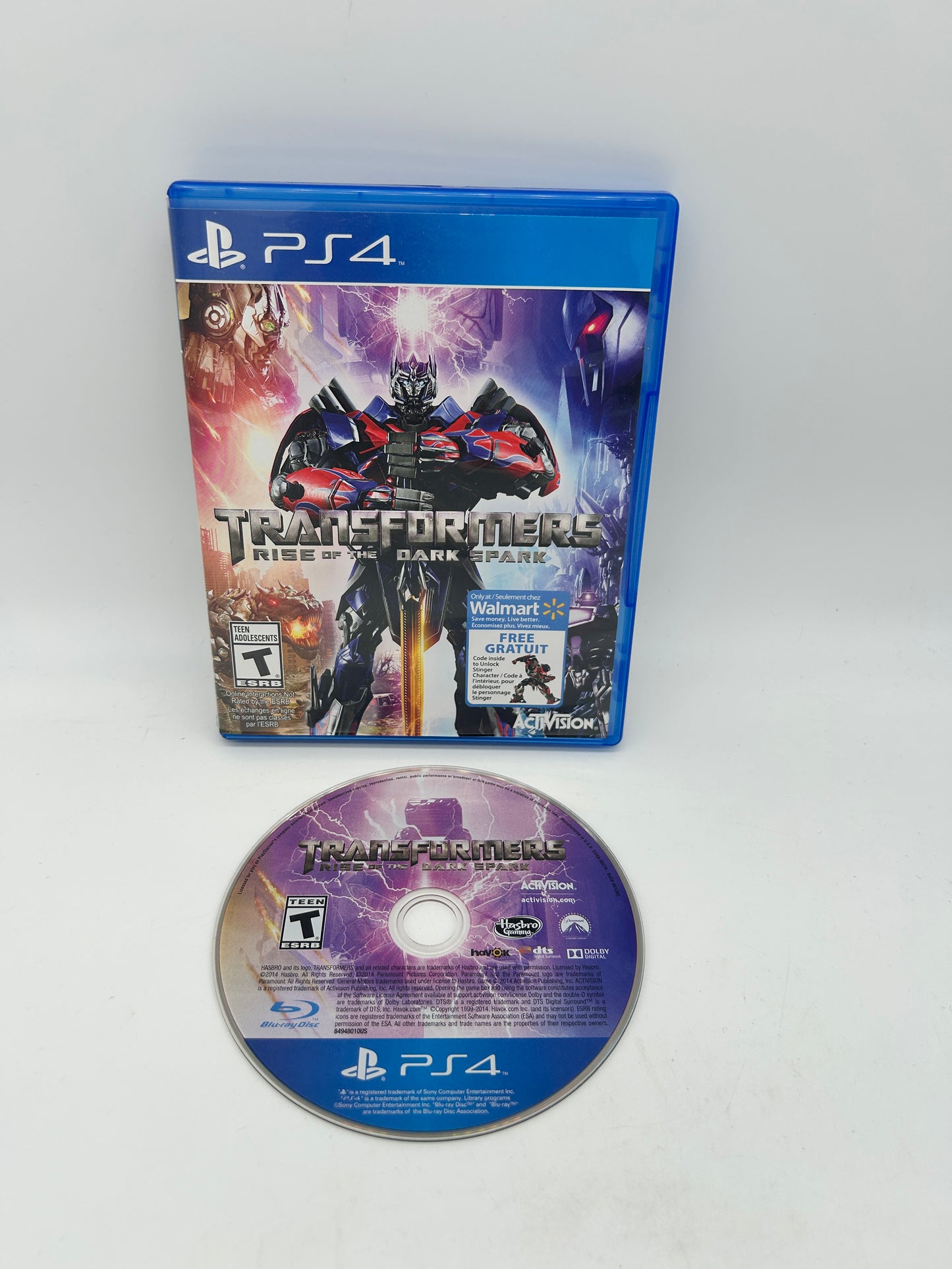 PiXEL-RETRO.COM : SONY PLAYSTATION 4 (PS4) COMPLET CIB BOX MANUAL GAME NTSC TRANSFORMERS RISE OF THE DARK SPARK