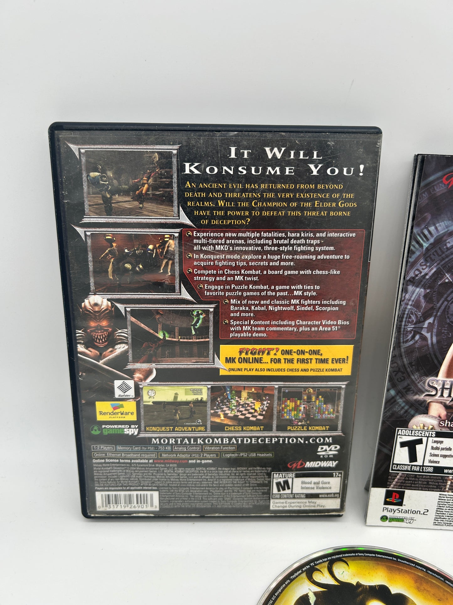 SONY PLAYSTATiON 2 [PS2] | MORTAL KOMBAT DISAPPOINTMENT