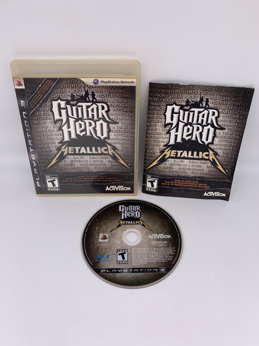 PiXEL-RETRO.COM : SONY PLAYSTATION 3 (PS3) COMPLET CIB BOX MANUAL GAME NTSC GUITAR HERO METALLICA