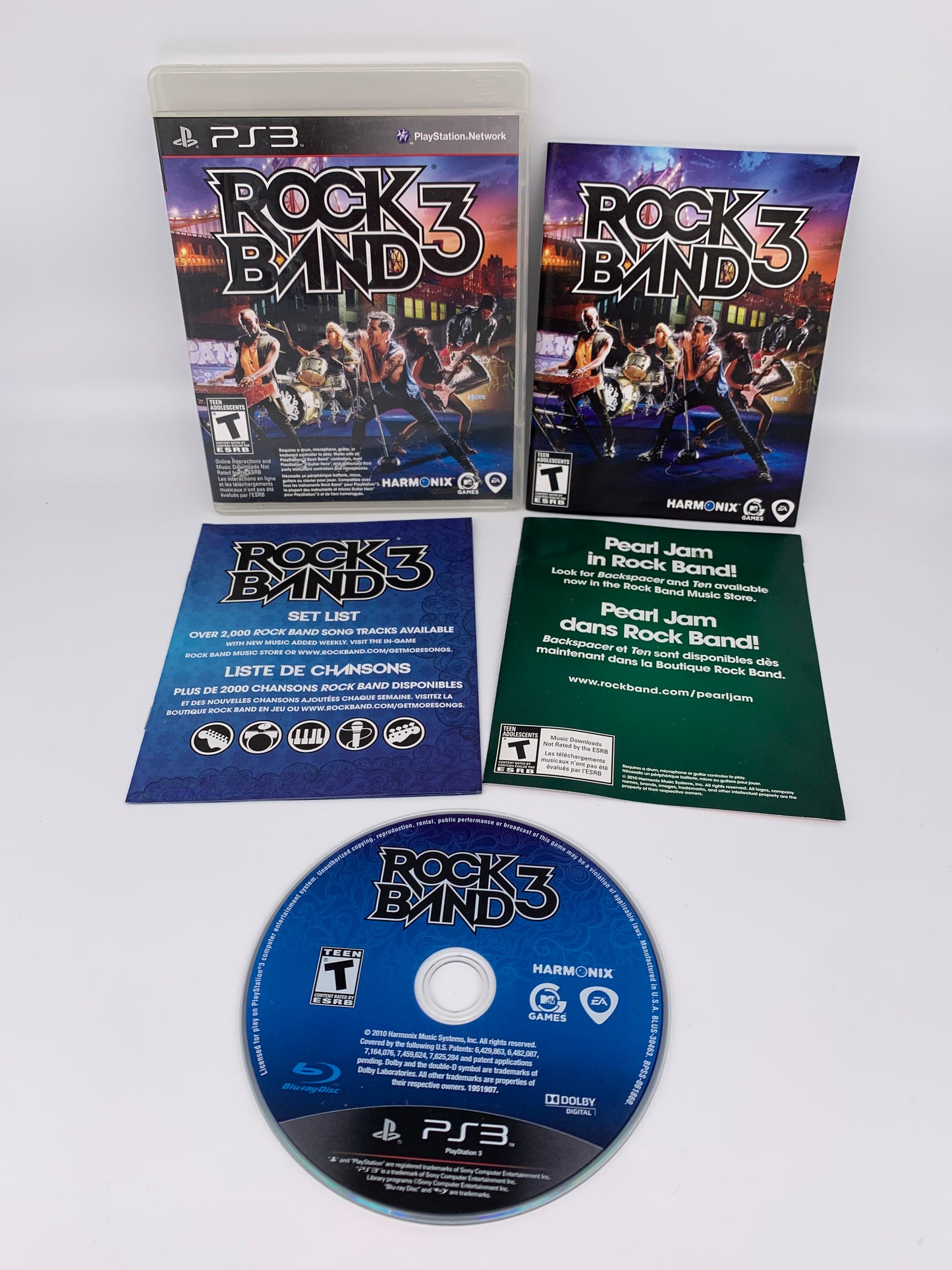 PiXEL-RETRO.COM : SONY PLAYSTATION 3 (PS3) COMPLET CIB BOX MANUAL GAME NTSC ROCK BAND 3