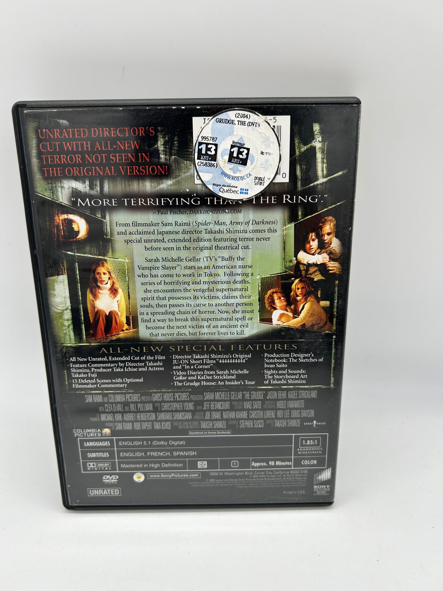FiLM DVD | THE GRUDGE | UNRATED EXTENDED DiRECTORS CUT