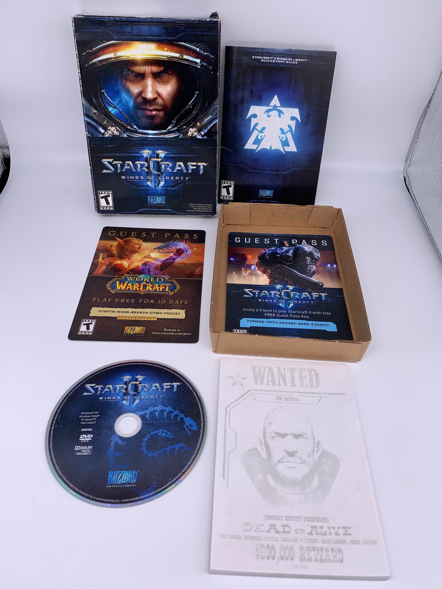 PiXEL-RETRO.COM : COMPUTER (PC) COMPLETE CIB BOX MANUAL GAME NTSC STARCRAFT II WINGS OF LIBERTY