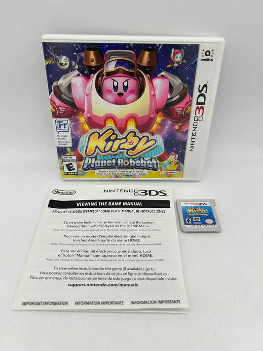 PiXEL-RETRO.COM : NINTENDO 3DS (3DS) COMPLETE CIB BOX MANUAL GAME NTSC KIRBY PLANET ROBOBOT