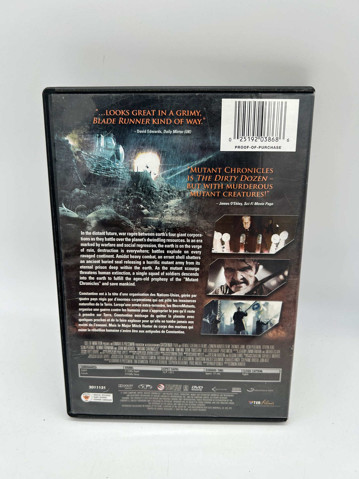 FiLM DVD | CHRONiQUES DE MUTANTS [MUTANT CHRONiCLES]