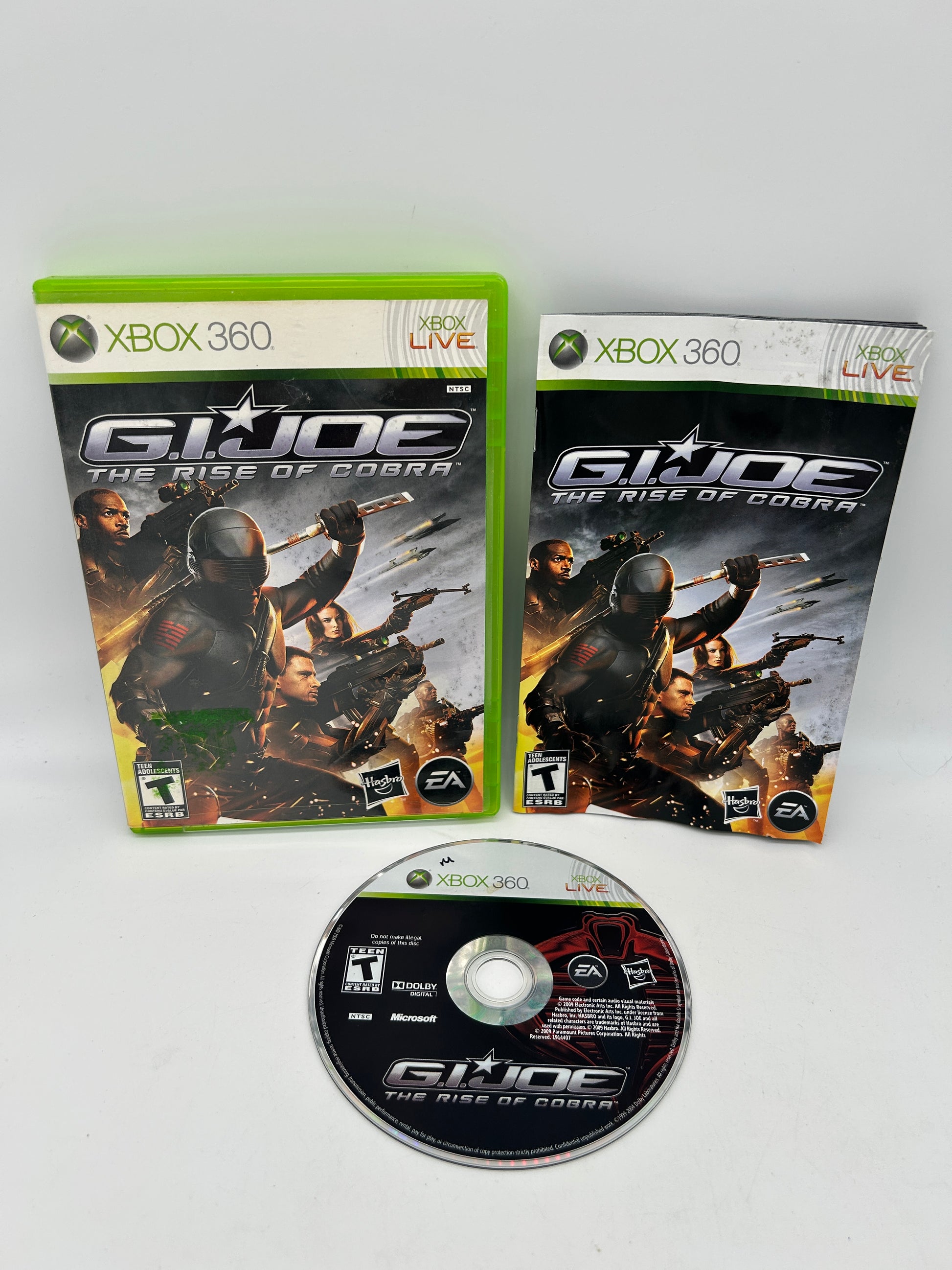 PiXEL-RETRO.COM : MICROSOFT XBOX 360 COMPLETE CIB BOX MANUAL GAME NTSC GI JOE THE RISE OF COBRA