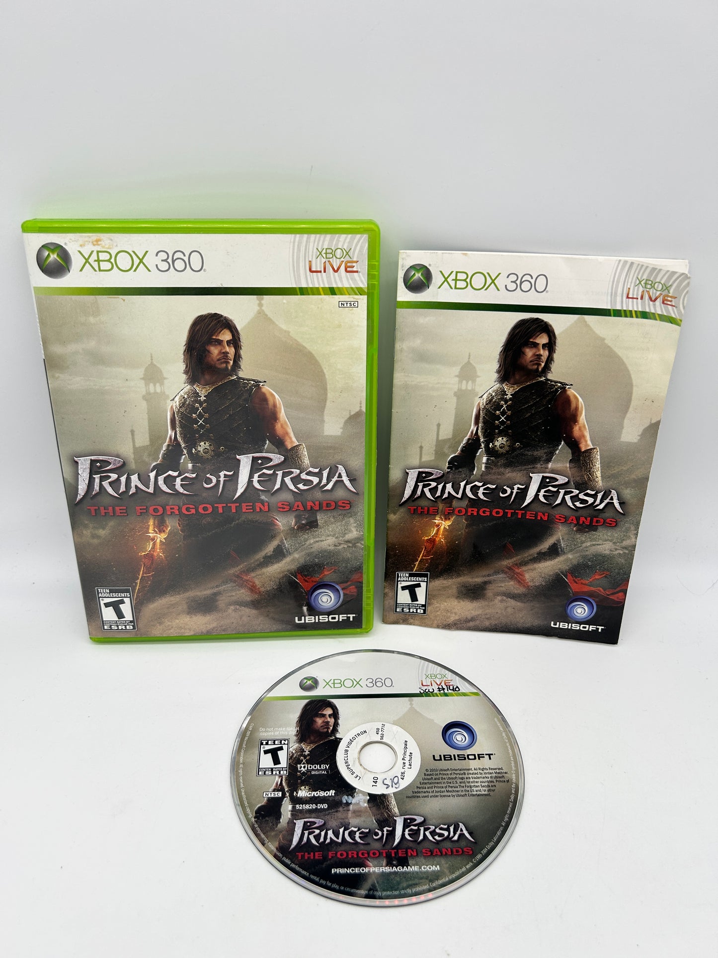 PiXEL-RETRO.COM : MICROSOFT XBOX 360 COMPLETE CIB BOX MANUAL GAME NTSC PRINCE OF PERSIA THE FORGOTTEN SANDS