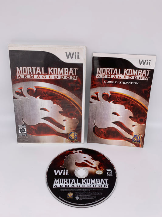 PiXEL-RETRO.COM : NINTENDO WII COMPLET CIB BOX MANUAL GAME NTSC MORTAL KOMBAT ARMAGEDDON