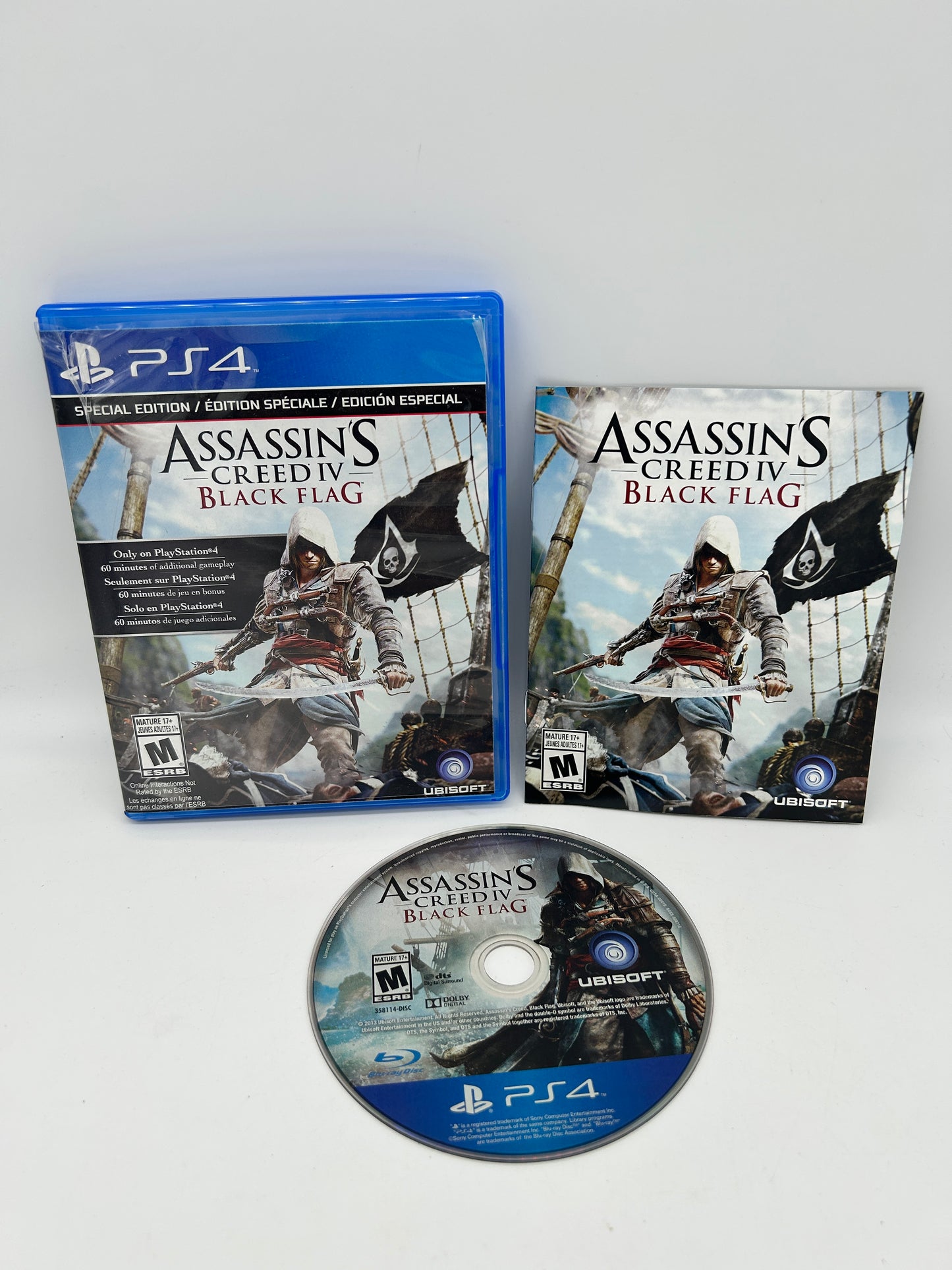 PiXEL-RETRO.COM : SONY PLAYSTATION 4 (PS4) COMPLETE CIB BOX MANUAL GAME NTSC ASSASSIN'S CREED IV BLACK FLAG
