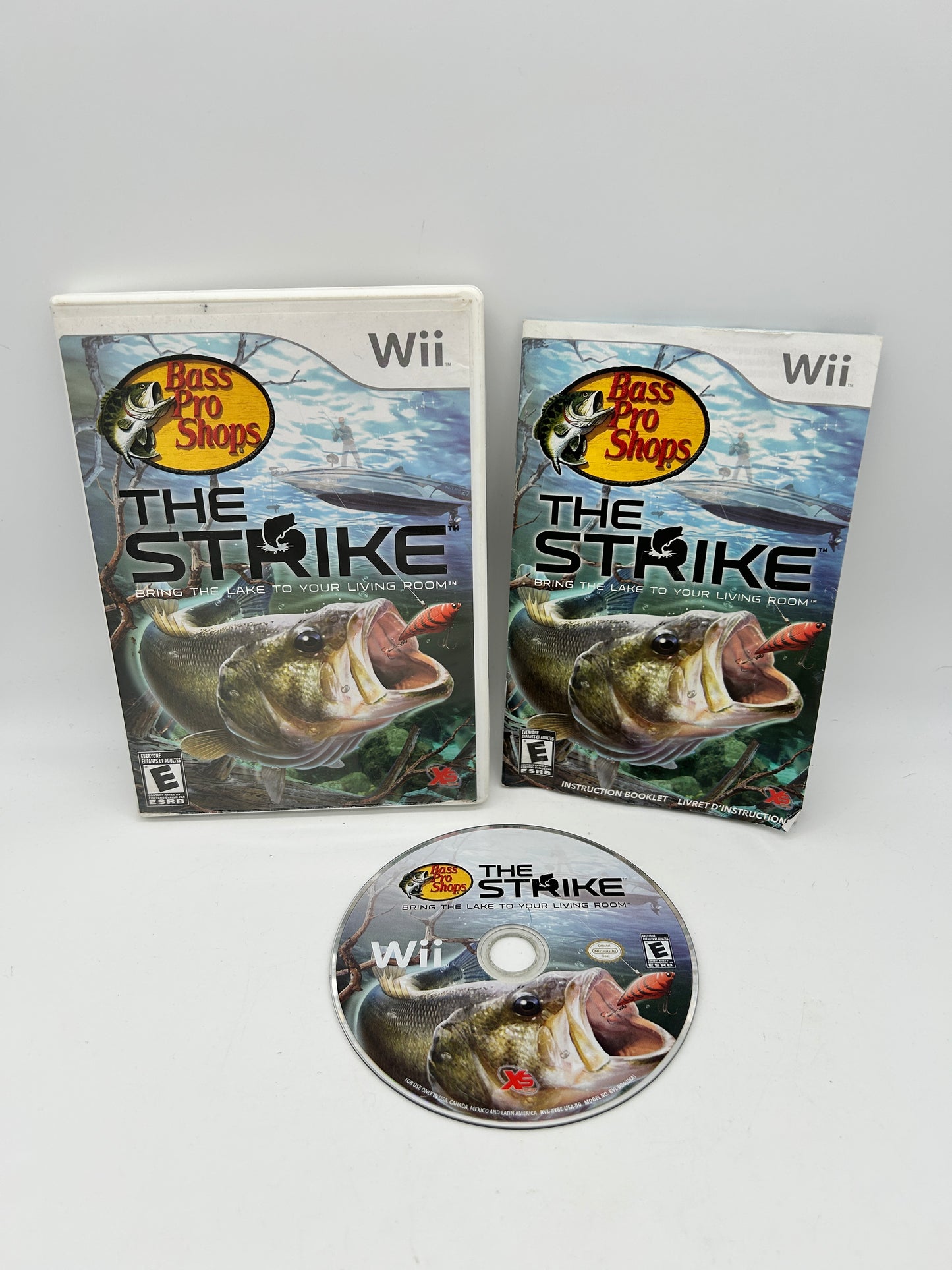 PiXEL-RETRO.COM : NINTENDO WII COMPLET CIB BOX MANUAL GAME NTSC BASS PRO SHOPS THE STRIKE