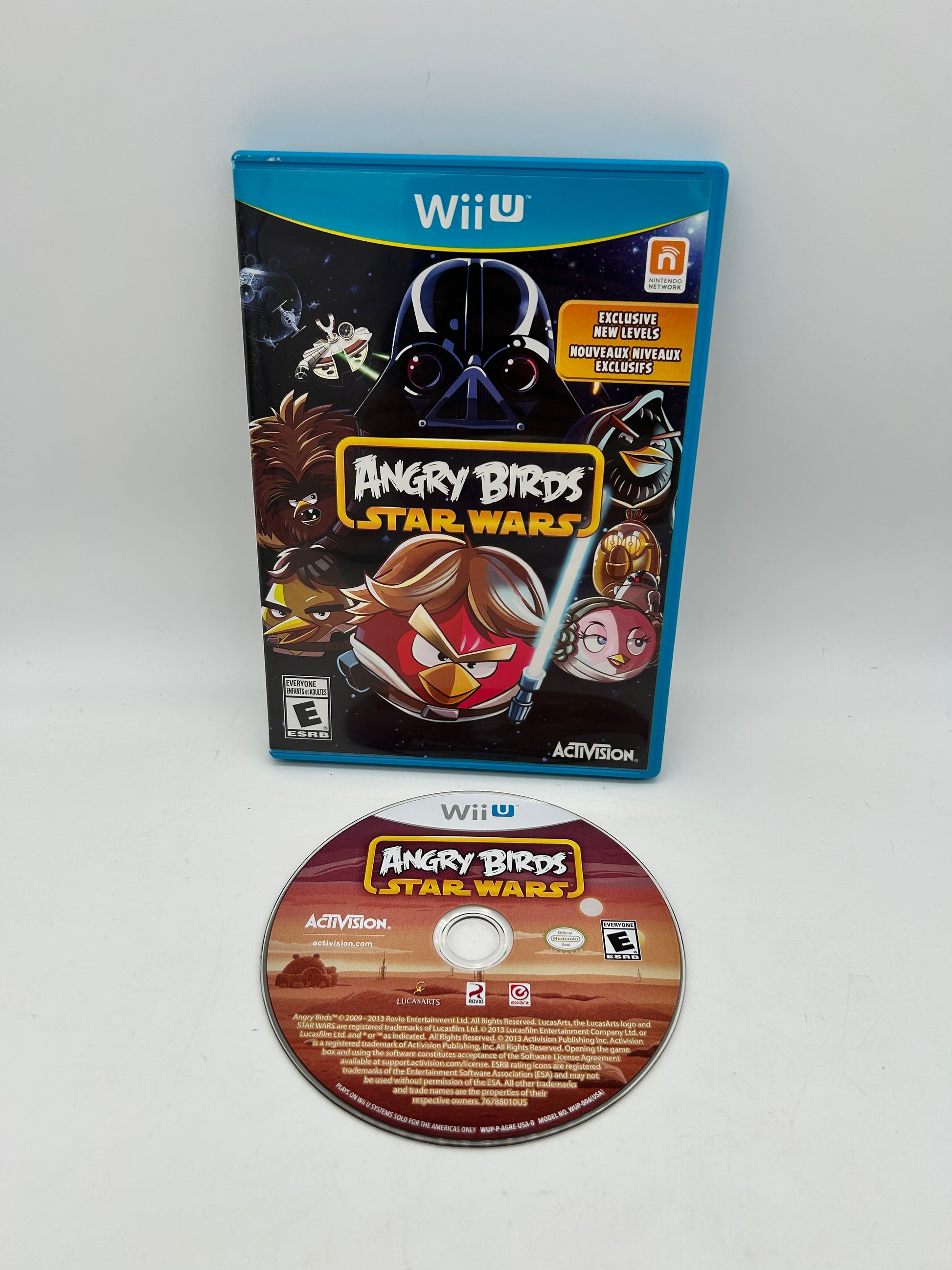 PiXEL-RETRO.COM : NINTENDO WII U COMPLET CIB BOX MANUAL GAME NTSC ANGRY BIRDS STAR WARS