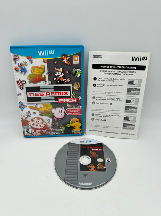 PiXEL-RETRO.COM : NINTENDO WII U COMPLET CIB BOX MANUAL GAME NTSC NES REMIX PACK