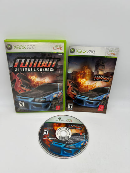 PiXEL-RETRO.COM : MICROSOFT XBOX 360 COMPLETE CIB BOX MANUAL GAME NTSC FLATOUT ULTIMATE CARNAGE