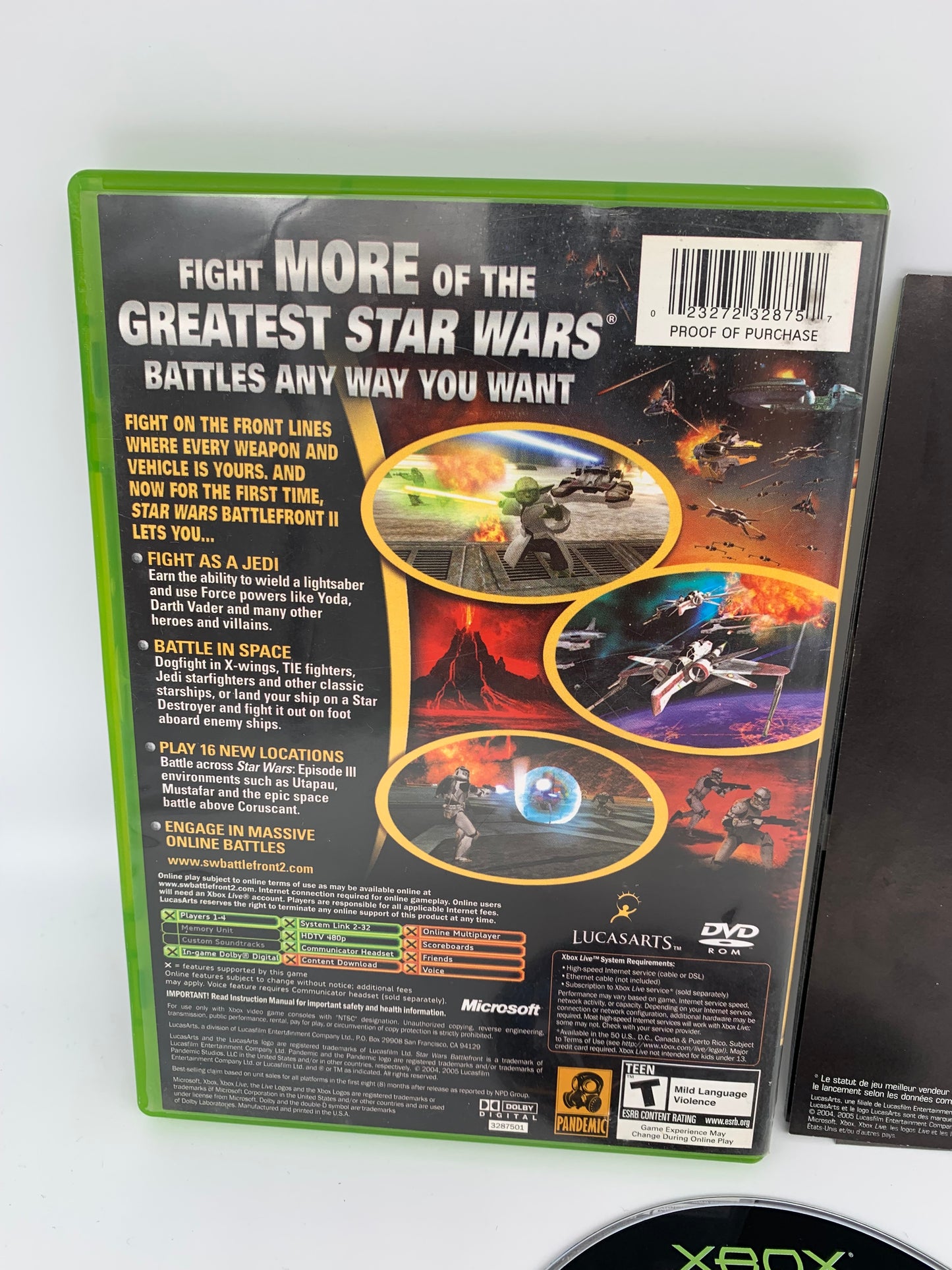 MiCROSOFT XBOX ORiGiNAL | STAR WARS BATTLEFRONT II