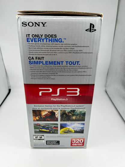 SONY PLAYSTATiON 3 [PS3] CONSOLE | ORiGiNALE NOiRE MiNCE (SLiM) 320GB  | CECH-2501B