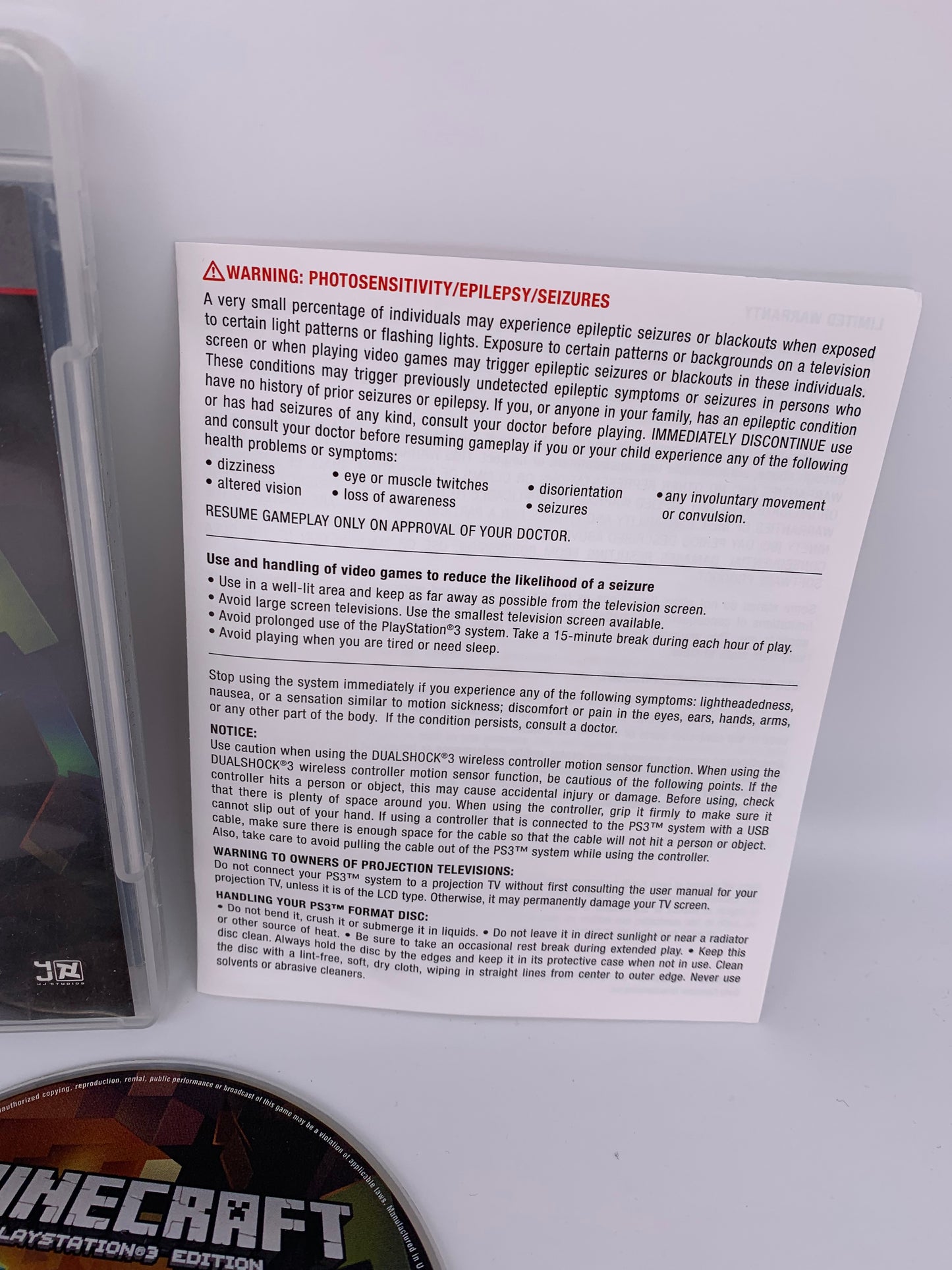 SONY PLAYSTATiON 3 [PS3] | MiNECRAFT