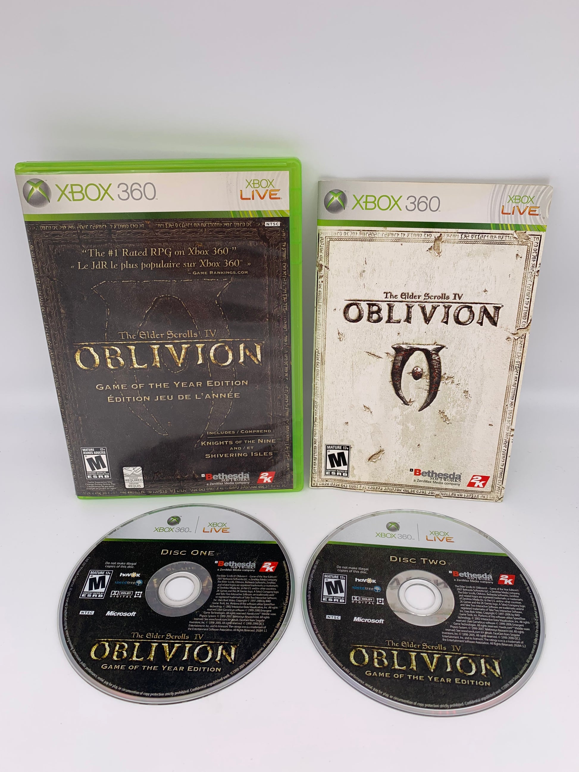 PiXEL-RETRO.COM : MICROSOFT XBOX 360 COMPLETE CIB BOX MANUAL GAME NTSC THE ELDER SCROLLS IV OBLIVION