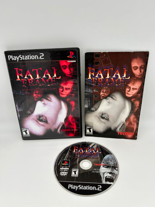 PiXEL-RETRO.COM : SONY PLAYSTATION 2 (PS2) COMPLET CIB BOX MANUAL GAME NTSC FATAL FRAME BASED ON A TRUE STORY