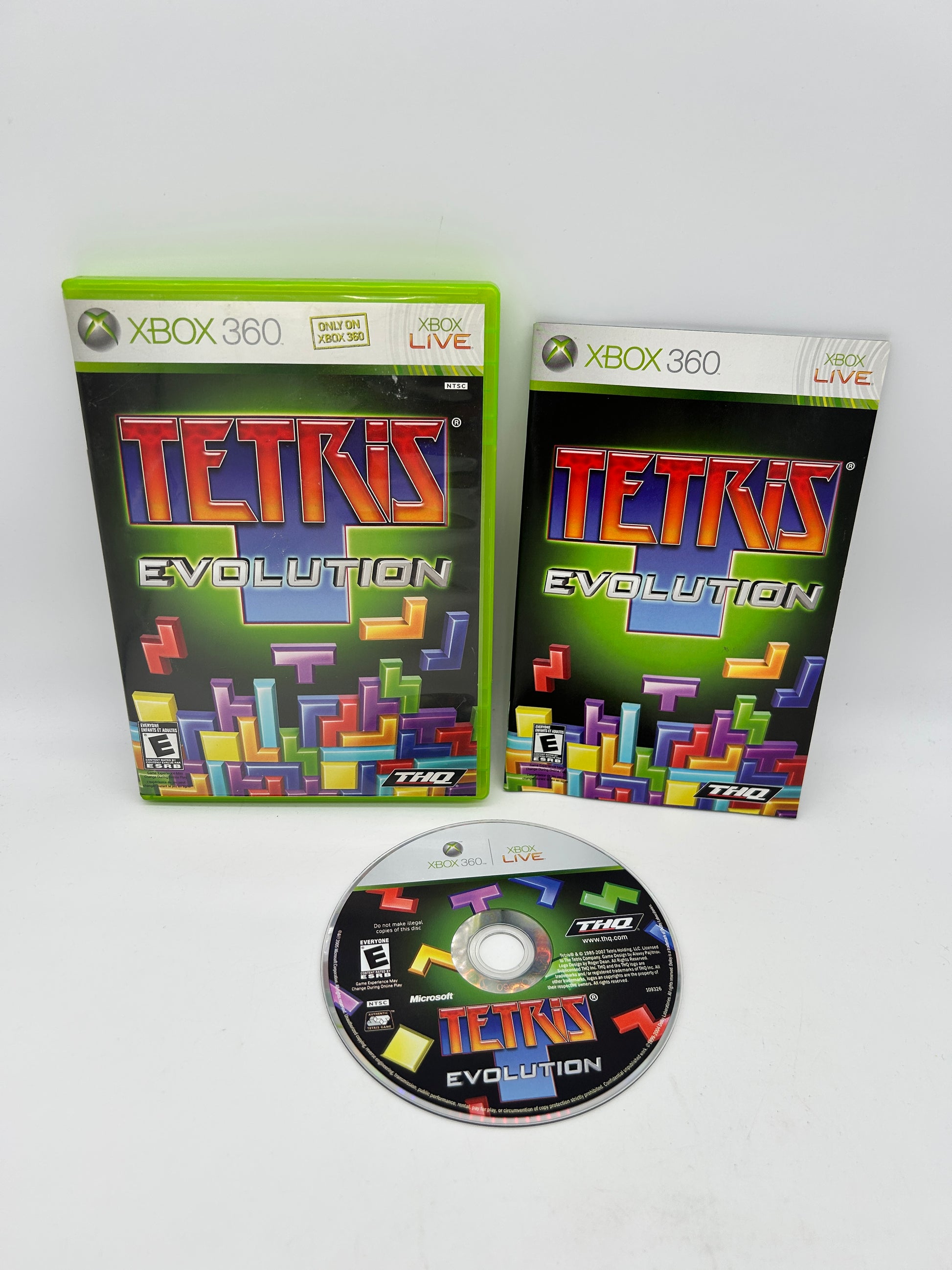 PiXEL-RETRO.COM : MICROSOFT XBOX 360 COMPLETE CIB BOX MANUAL GAME NTSC TETRIS EVOLUTION