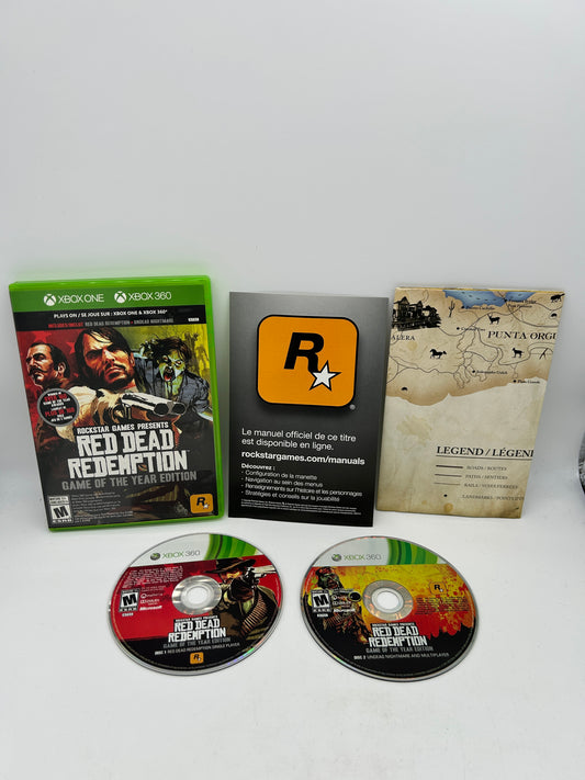 PiXEL-RETRO.COM : MICROSOFT XBOX 360 ONE COMPLETE CIB BOX MANUAL GAME NTSC RED DEAD REDEMPTION + UNDEAD NIGHTMARE GAME OF THE YEAR EDITION