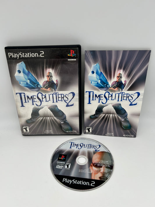 PiXEL-RETRO.COM : SONY PLAYSTATION 2 (PS2) COMPLET CIB BOX MANUAL GAME NTSC TIME SPLITTERS 2