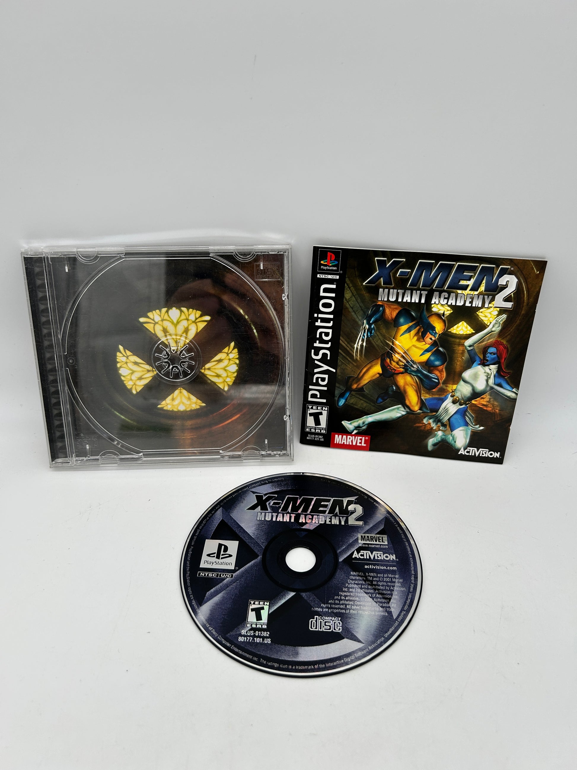 PiXEL-RETRO.COM : SONY PLAYSTATION (PS1) COMPLETE CIB BOX MANUAL GAME NTSC X-MEN MUTANT ACADEMY 2