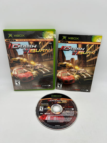 PiXEL-RETRO.COM : MICROSOFT XBOX COMPLETE CIB BOX MANUAL GAME NTSC CRASH AND BURN