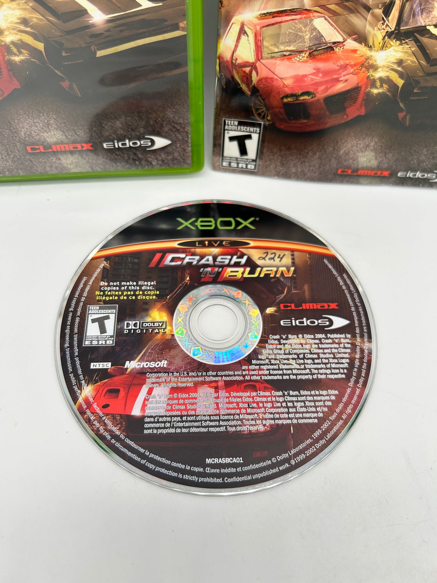 MiCROSOFT XBOX ORiGiNAL | CRASH AND BURN