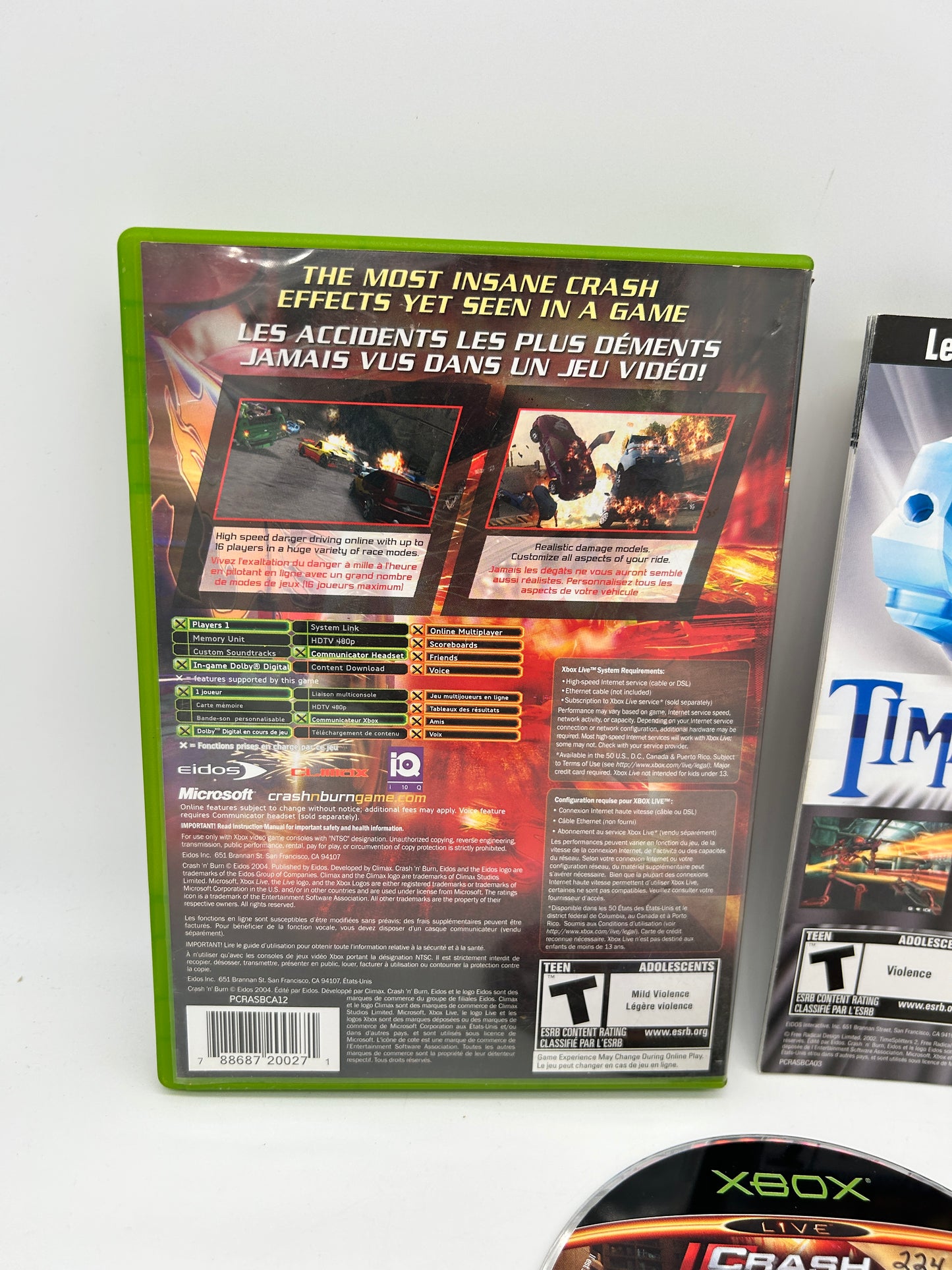 MiCROSOFT XBOX ORiGiNAL | CRASH AND BURN